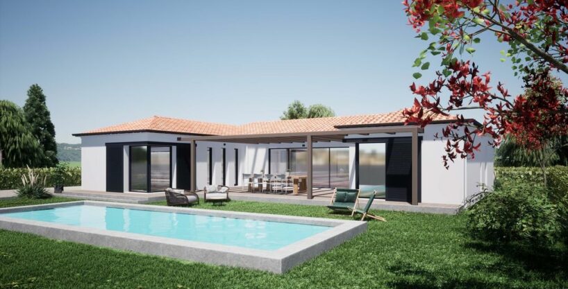 AGENCE IMMO PORNIC MAISON NEUVE EN PROJET 4 PIÈCES 135M² SUR 1221M² PISCINE ET GARAGE LA PLAINE-SUR-MER